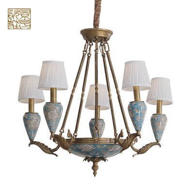 Hot sale popular modern large ceramic chandeliers pendant lights modern for wholesale